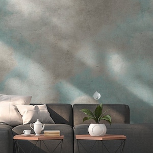 Fototapete Wolken | Himmel Blau Weiß | Cloud Painting | Bewölkter Himmel mit Vögeln | Schlafzimmer- Wohnzimmertapete | 4,00 x 2,70 m