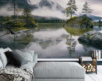 Featured image of post Schlafzimmer Fototapete Wald Nebel / Uns fällt sofort einen mystischen nordischen wald ein.