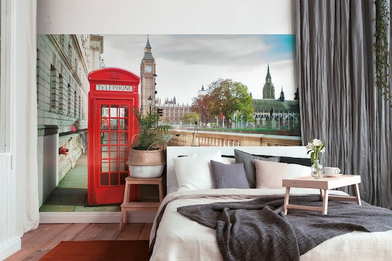 Buy London Photo Wallpaper Red Brown Green Phone Booth Bedroom Online in India - Etsy Buy London Photo Wallpaper Red Brown Green Phone Booth Bedroom Online in India - Etsy
