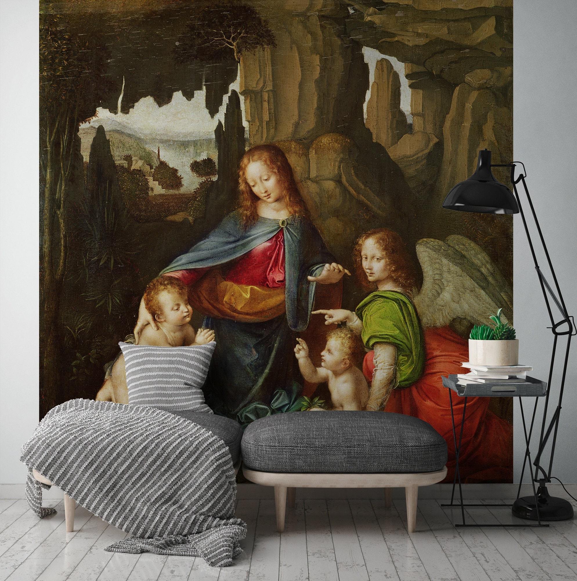 Leonardo Da Vinci Mural Madonna of the Rocks Oil on Panel - Etsy Leonardo Da Vinci Mural Madonna of the Rocks Oil on Panel - Etsy