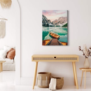 Murals Landscapes | Nature | Blue Green | | image on canvas Canvas on stretcher frame | Decorative picture | 50 x 70