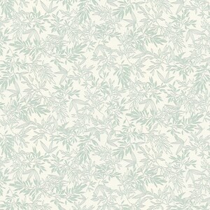 Floral non-woven wallpaper floral wallpaper Green White Floral Wallpaper country house Bedroom wallpaper 10.05m x 0.53m imagem 7