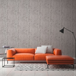Grey wallpaper in plaster look | Modern industrial wall wallpaper washable | Non-woven textured wallpaper with vinyl ideal for kitchen and hallway
