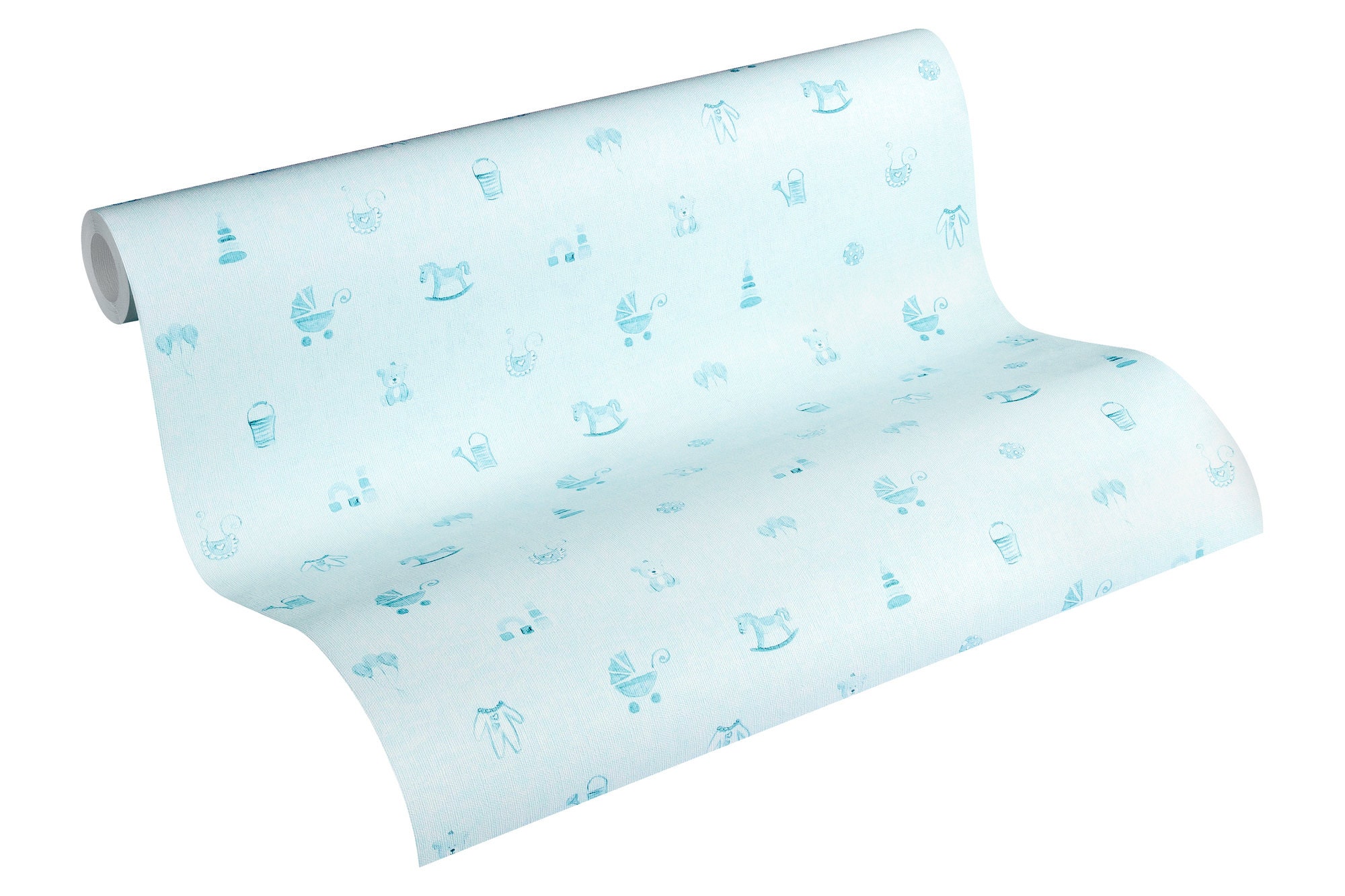 Baby Room Wallpaper in Light Blue Children's Room Etsy