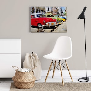 Murals Car and Scooter | Vehicles | Red Blue | | image on canvas Canvas on stretcher frame | Decorative picture | 70 cm x 50 cm