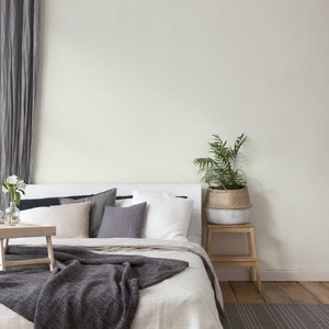 Carta da parati di design moderna crema bianca | Sfondo uni | | Unitapete Camera da letto, cucina, corridoio, ufficio e soggiorno sfondi | 10.05mx0.53m