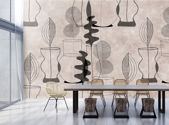 Beige Abstract Wallpaper