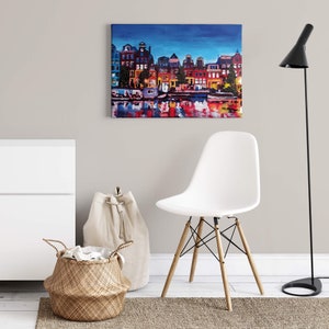 Murals Art | Paintings | Blue Red Brown | | image on canvas Canvas on stretcher frame | Decorative picture | 70 cm x 50 cm