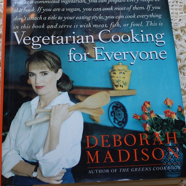 Vegetarisch koken voor iedereen / Deborah Madison / 1997 1e editie HC kookboek / referentie, recepten, foodie, cadeau