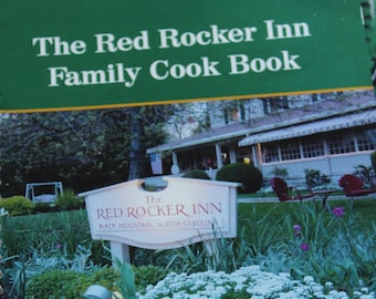 The Red Rocker Inn Family Cook Book / The Lindberg Family / Spiral Bound Cookbook / Western North Carolina, NC, Gift, Black Mountain