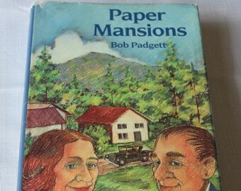 Signé ! Paper Mansions / Bob Padgett / Première édition, 1986 / Contes folkloriques, traditions, Black Mountain Book, Western NC, Black Mountain NC, WNC