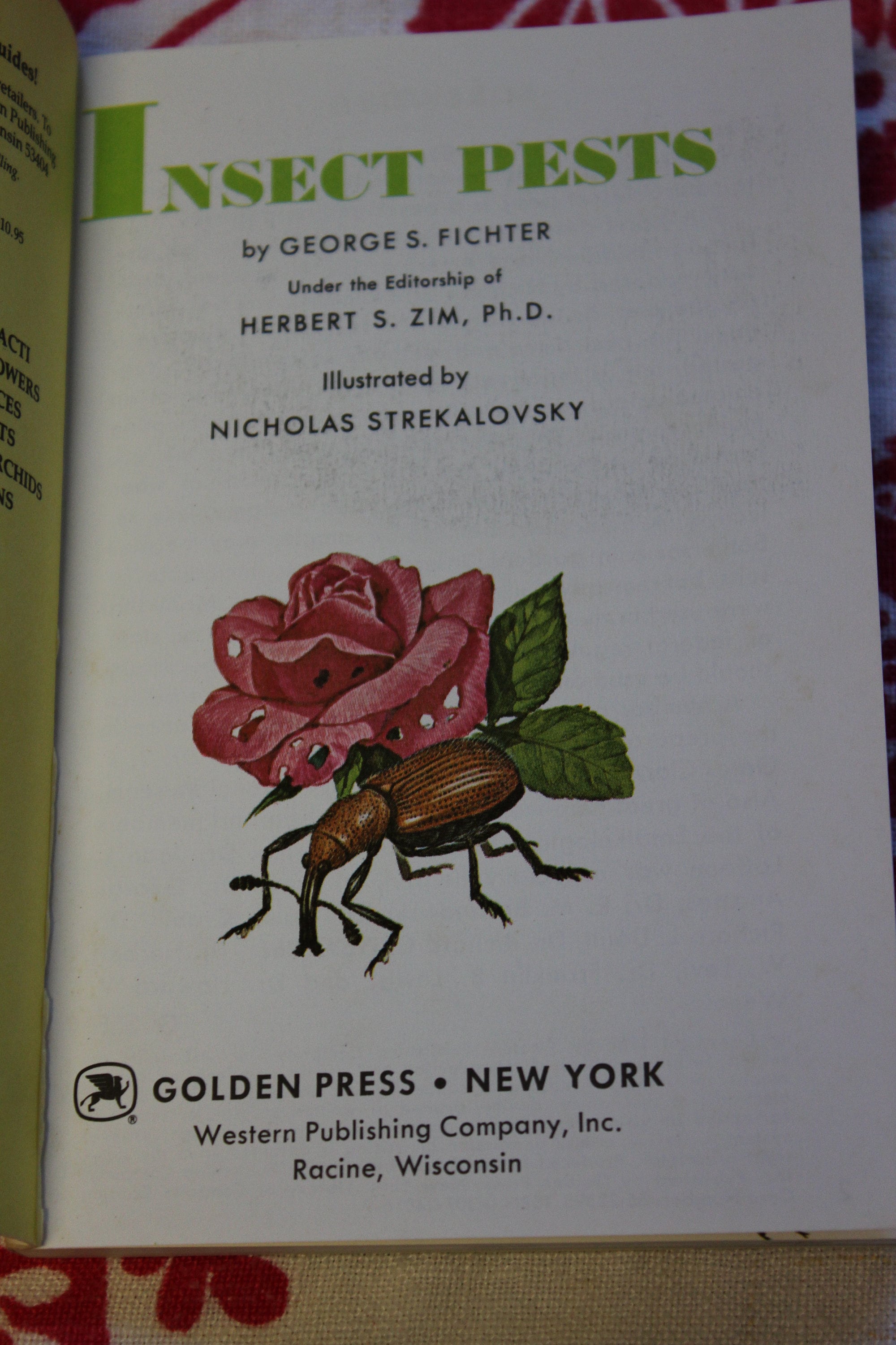 57 Years Old!, Insect Pests, A Golden Guide /george Fichter /1966 ...