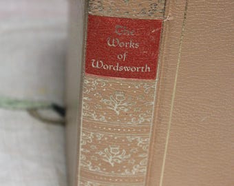 1951 William Wordsworth Poetry Book, Black's Readers Service