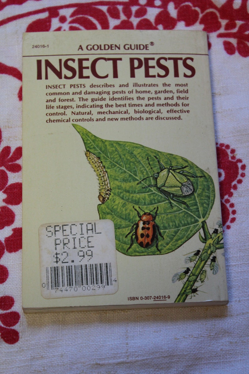 57 Years Old!, Insect Pests, A Golden Guide /george Fichter /1966 ...
