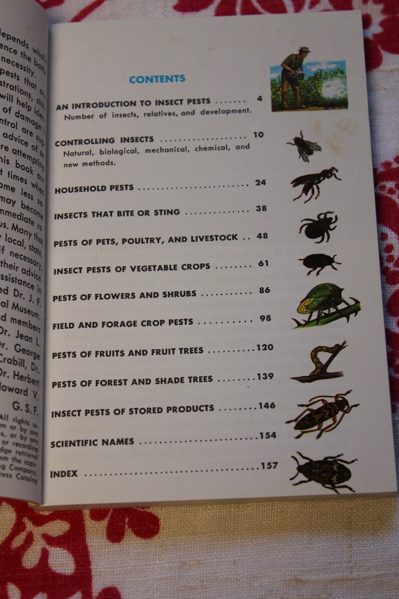 57 Years Old!, Insect Pests, A Golden Guide /george Fichter /1966 ...