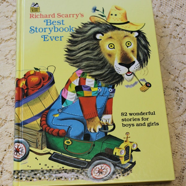 Richard Scarry's Best Storybook Ever, 82 Wonderful Stories / 1994 Golden Book Hardcover / Children, Homeschooling, Picture Book, Gift