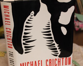 The Lost World, Michael Crichton / 1995 First Trade Edition Hardcover /  Science Fiction, Thriller, Dinosaurs, Suspense, Movie