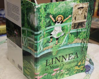Linnea In Monet's Garden / Christina Bjork / 1991 Children's Art Hardcover / Learn About Fine Art / Paris, Picture Book, Gardening, Travel