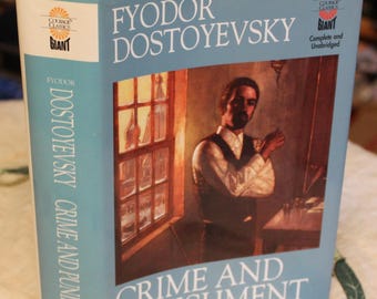 Crime and Punishment / Fyodor Dostoyevsky  / 1996 Hardcover / Classic, Novel, Literature