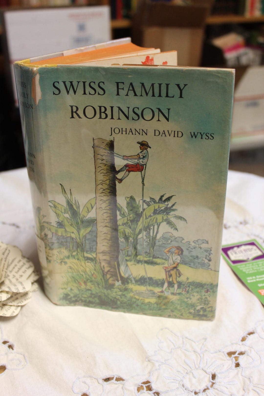 Swiss Family Robinson / Johann David Wyss / Illustrated 1954 HC ...
