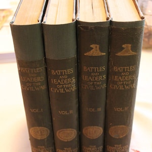 146 Yrs Old! Battles and Leaders of the Civil War /4 Volume Set, 1888 Antique HC/Robert Underwood Johnson, Clarence Clough Buel / History