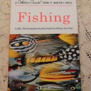 Guide to Fresh and Salt-Water Fishing, A Golden Guide / George Fichter / 1987 Vintage Fishing Book / Hobby, Sports, Color Illustrations