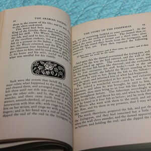 92 Yrs Old! The Arabian Nights, Tales of Wonder and Magnificence / Padraic Colum/ 1944 Illustrated Hardcover image 8