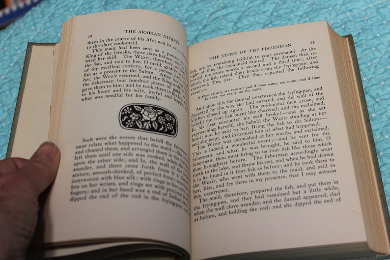 92 Yrs Old! The Arabian Nights, Tales of Wonder and Magnificence / Padraic Colum/ 1944 Illustrated Hardcover image 8