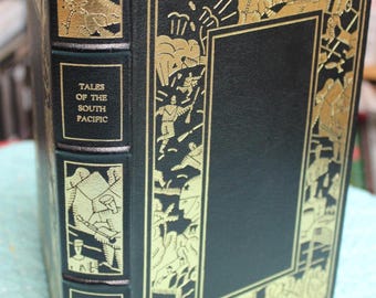 Tales of the South Pacific / James Michener / 1986 Leather Bound Franklin Library HC / Classic Illustrated