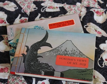 Hokusai's Views of Mt. Fuji / Poems Easley Stephen Jones / 1965 Slipcase and Book / Gift, Asia, Japan, Art