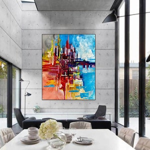 Extra Large Painting, Original Painting, Hand Painted Canvas Paintings, Textured Painting, Abstract Painting, Large Modern Abstract Wall Art image 5