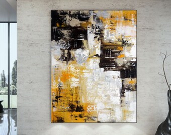 Hand-Painted Abstract Oil Painting On Canvas, Large abstract painting, abstract acrylic painting, Farmhouse Decor, art, canvas wall art AH32