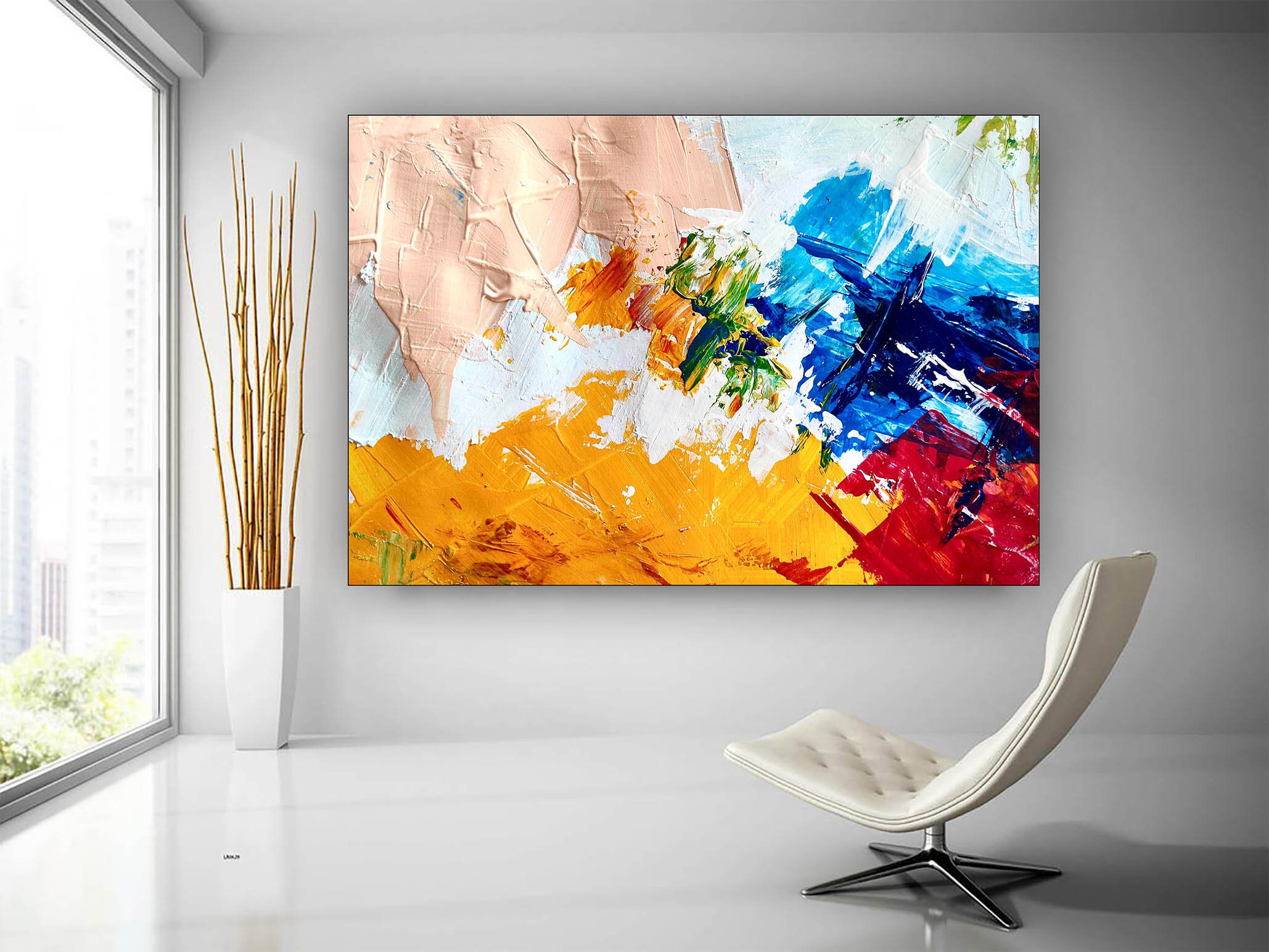 Extra große abstrakte Malerei Wohnzimmer Wandkunst moderne | Etsy