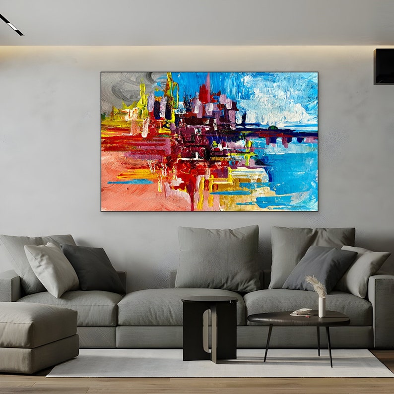 Colorful abstract Framed Wall Art,