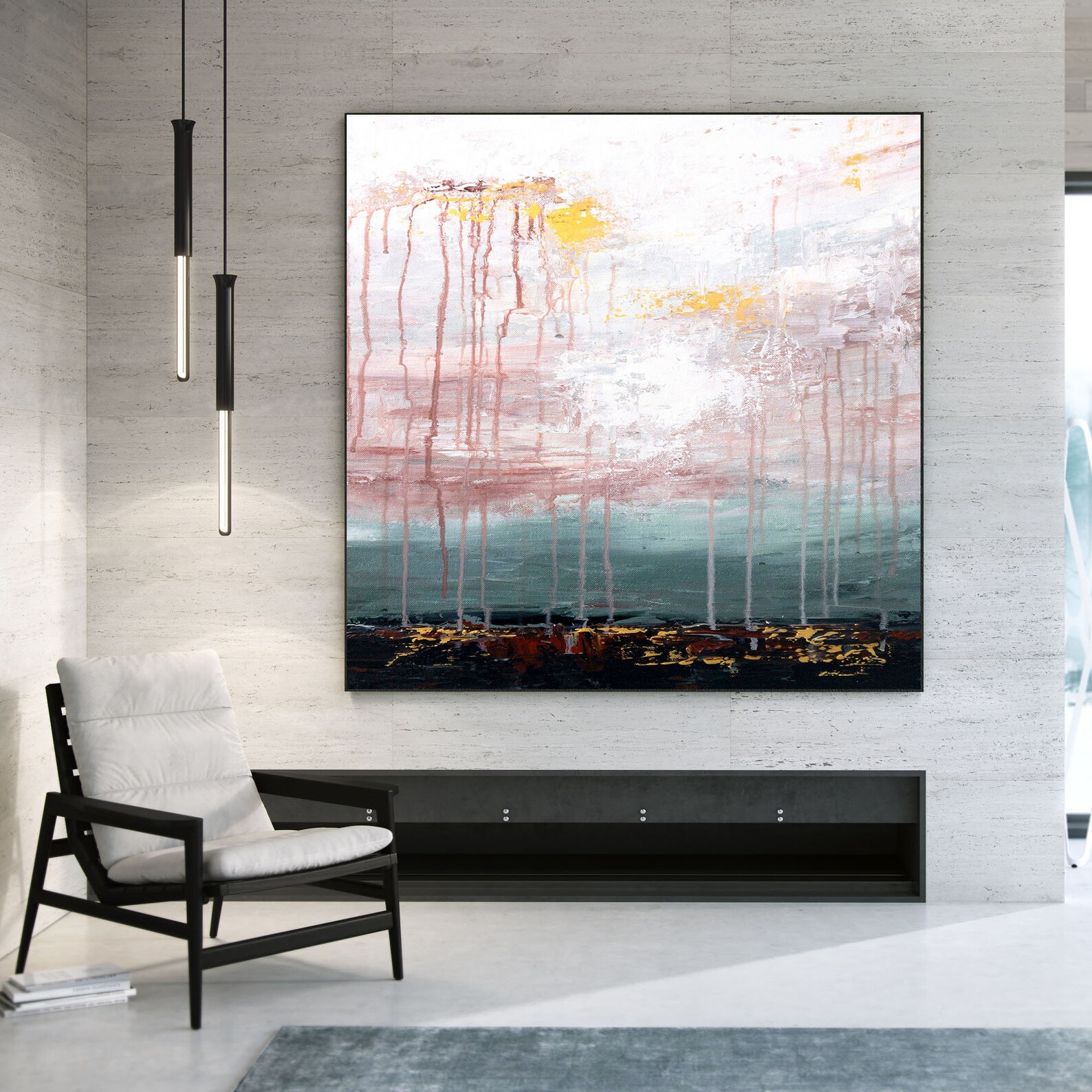 Original Paintings on Canvasdining Room Wall Art Palette Etsy UK