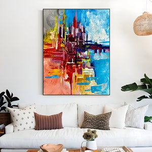 Extra Large Canvas, buy canvas paintings online, Brown Wall Décor, abstract expressionism art,