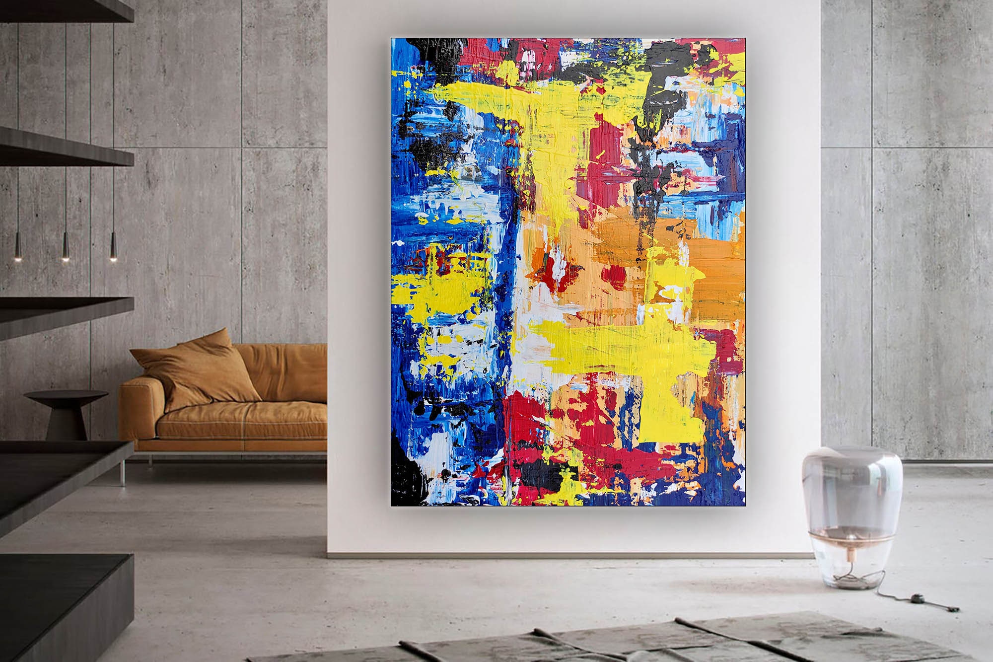 Large Wall Art Original Paintings On Canvas Hand Painted Etsy