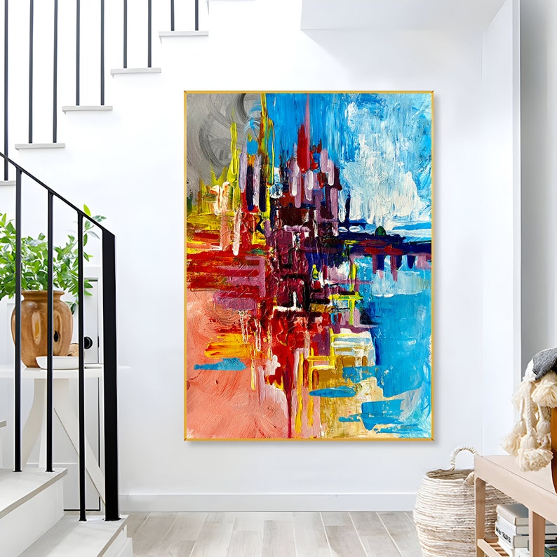 extra large Colorful Painting,