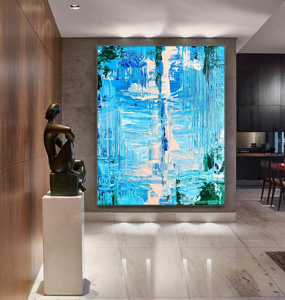 Large Wall Art Original Paintings on Canvas Hand Painted - Etsy UK