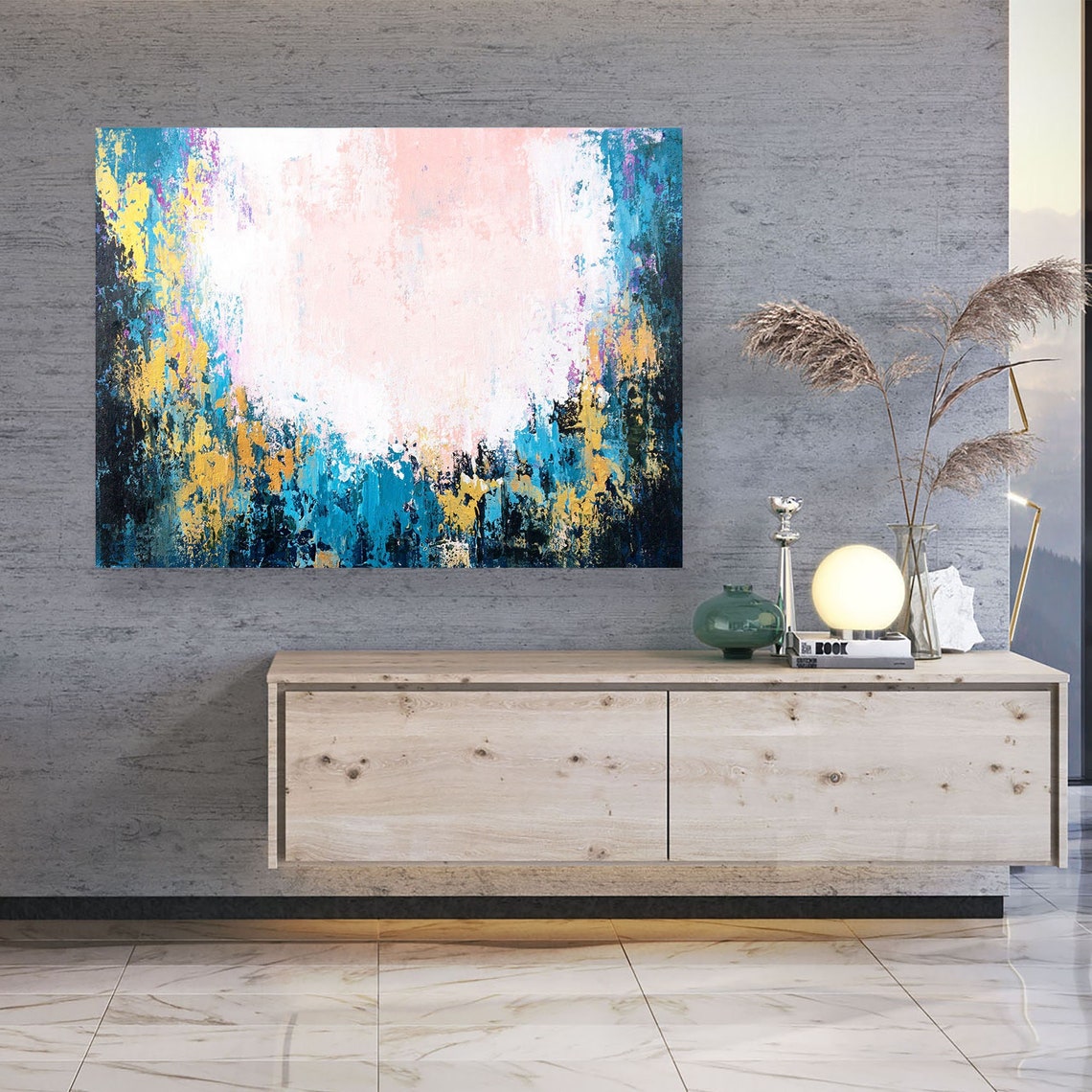 Acrylic Paintings on Canvas Living Room Wall Art Dorm Room - Etsy UK