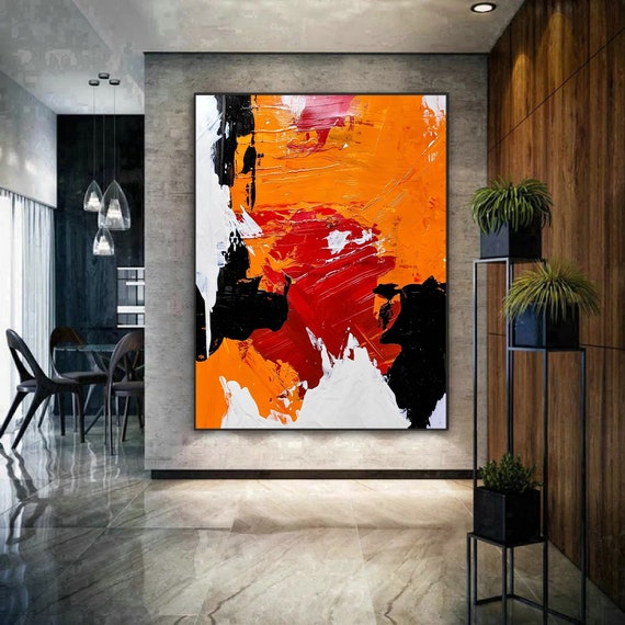 large abstract oil painting,original abstract painting,large canvas  art,textured wall art,abstract canvas wall art,acrylic painting -LV140  Painting by Kal Soom
