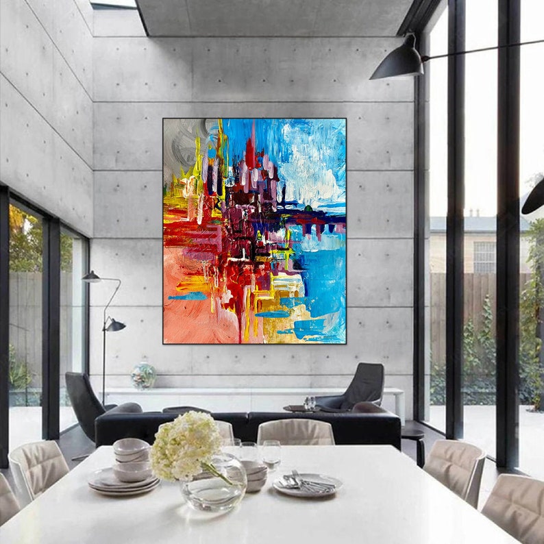 Extra Large Painting, Original Painting, Hand Painted Canvas Paintings, Textured Painting, Abstract Painting, Large Modern Abstract Wall Art image 5