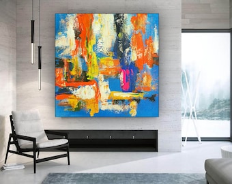 Large Painting On Canvas,Extra Large Painting On Canvas,Large Art On  Canvas,Large Interior Art,Square Painting Dac047,Buy Large Canvas For  Painting