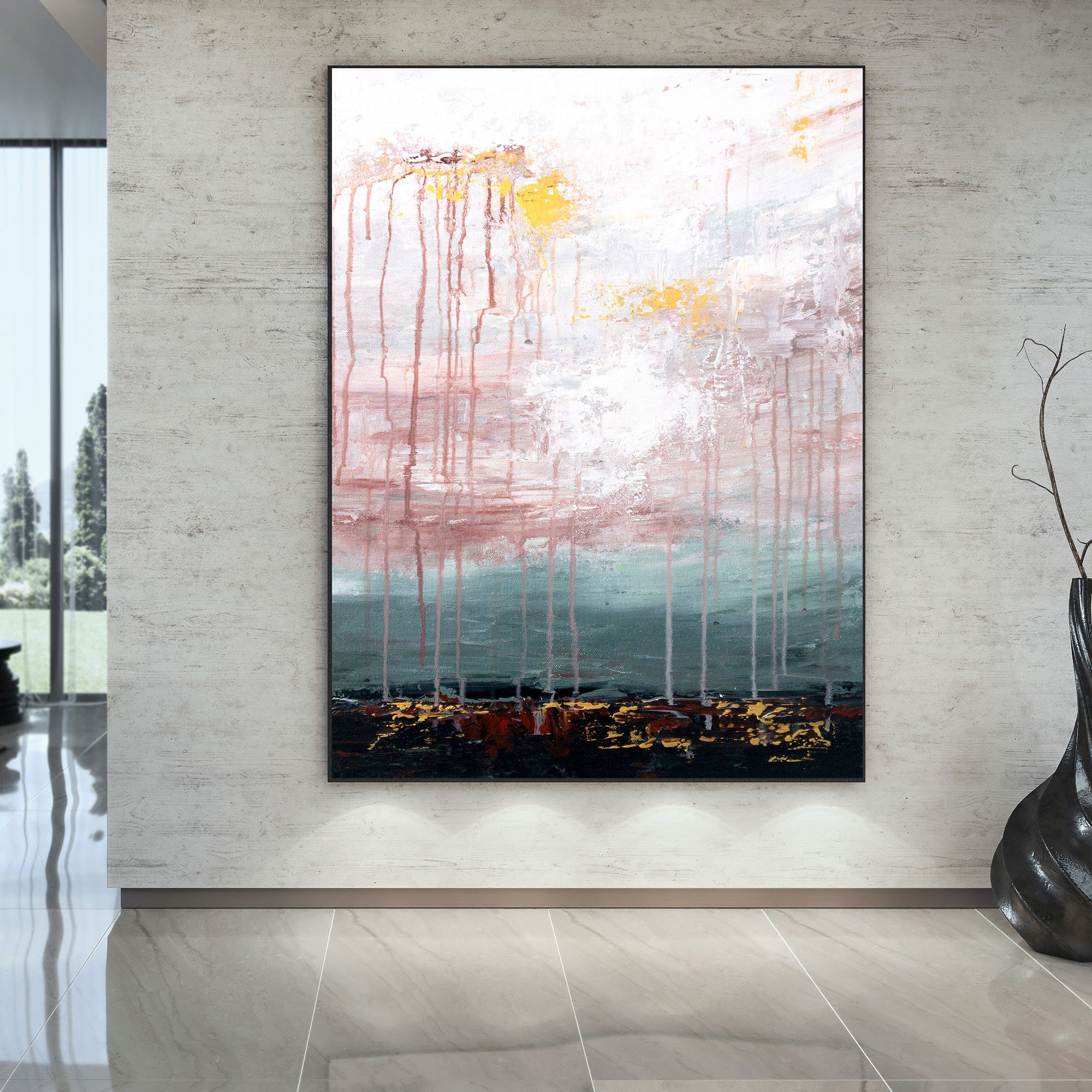 Original Paintings On CanvasDining Room Wall Art Palette Etsy