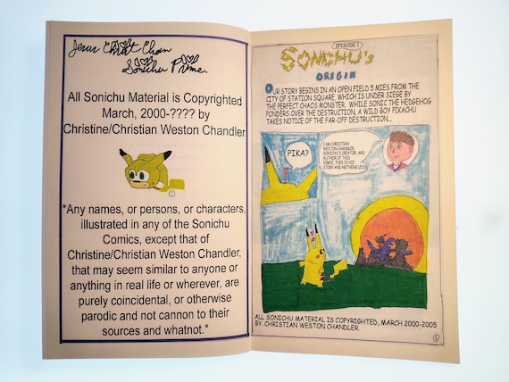 ソニック直筆イラストサイン入り ソニック vol 0: 直筆サイン入りコミック - Etsy 日本