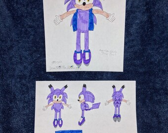 Magi-Chan Reference Drawings - Chris Chan 2026, Ink on Paper