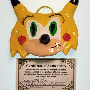 Handmade Sonichu Medallion, WITH MEGASTONE