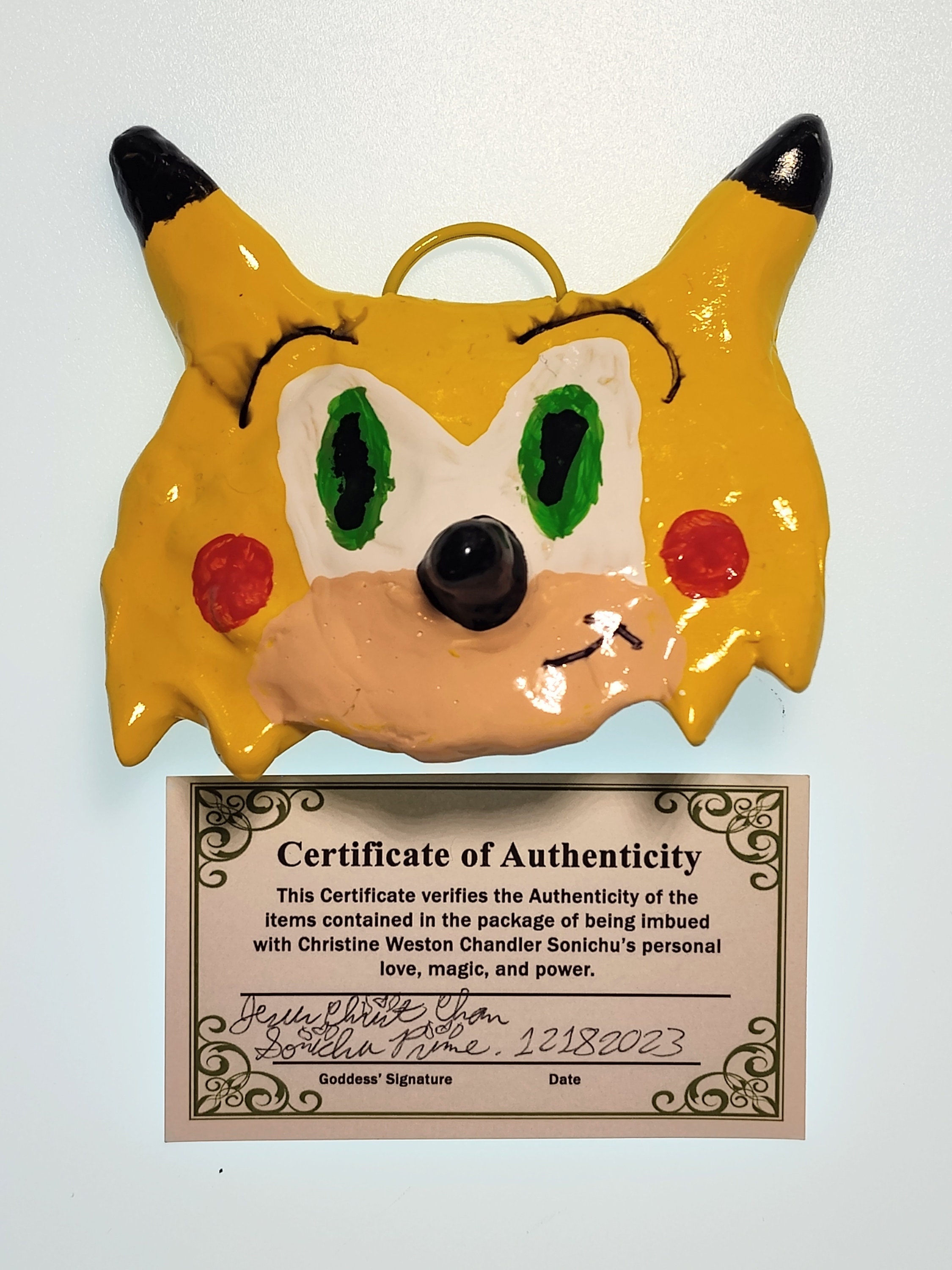 Handmade Sonichu Medallion, WITH MEGASTONE - Etsy UK
