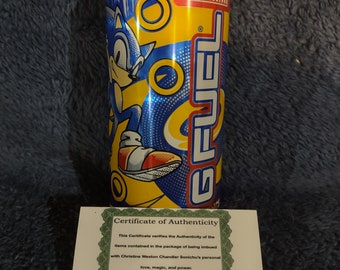 Chris Chan Signed Certificate and Sonic Gfuel [READ DESCRIPTION]
