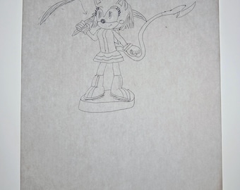 Rosechu Amiibo Sketch - Concept Art Scrap by J.C.W.C.S.P.